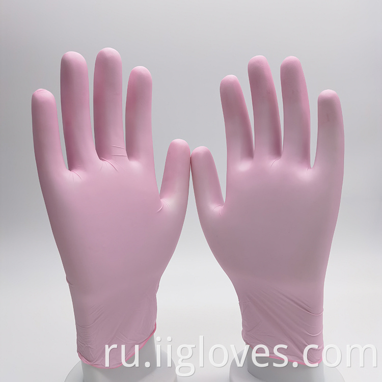 Производители без порошка без нитрильных перчаток одноразовые безмолвные безопасные перчатки нитриловые обследования перчатки
